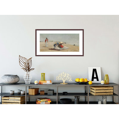 «East Hampton Beach Long Island» par Winslow Homer, impression giclée encadrée