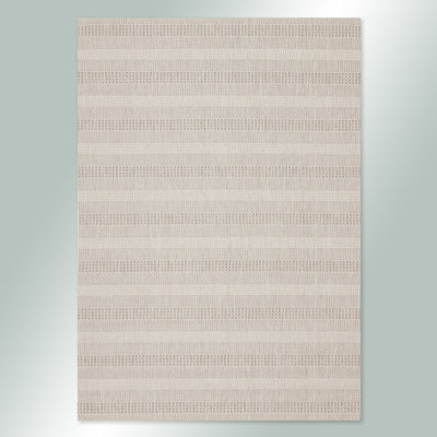 Tapis intérieur / extérieur gris tissé à plat de la collection Ruien