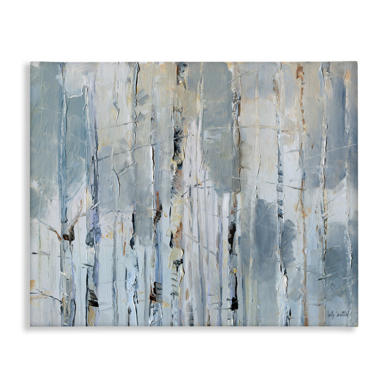 Art mural linéaire abstrait sur toile, design par Sally Swatland, H 24 po x l 30 po