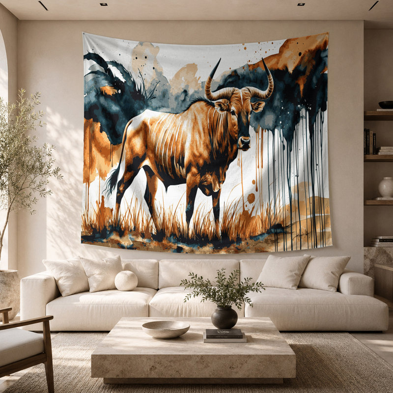 Tapisserie murale Wildlife Eland, 26 po x 36 po