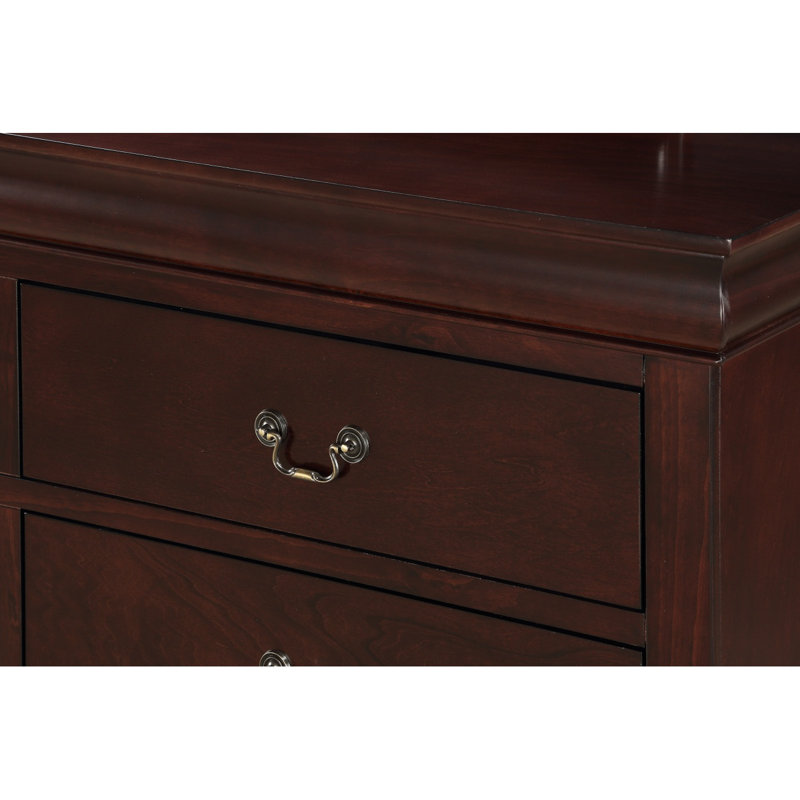 Commode cerise, commode avec tiroirs, commode de chambre moderne, commode 5 tiroirs