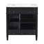 Meuble-lavabo moderne de 30 pouces avec lavabo supérieur et deux tiroirs | Idée de cadeau-1532748776