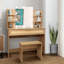 Ensemble de coiffeuse avec tabouret et tiroirs-2083476439