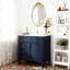Meuble-lavabo simple autoportant avec 3 tiroirs et armoire Oriah-1520252303-1479831539