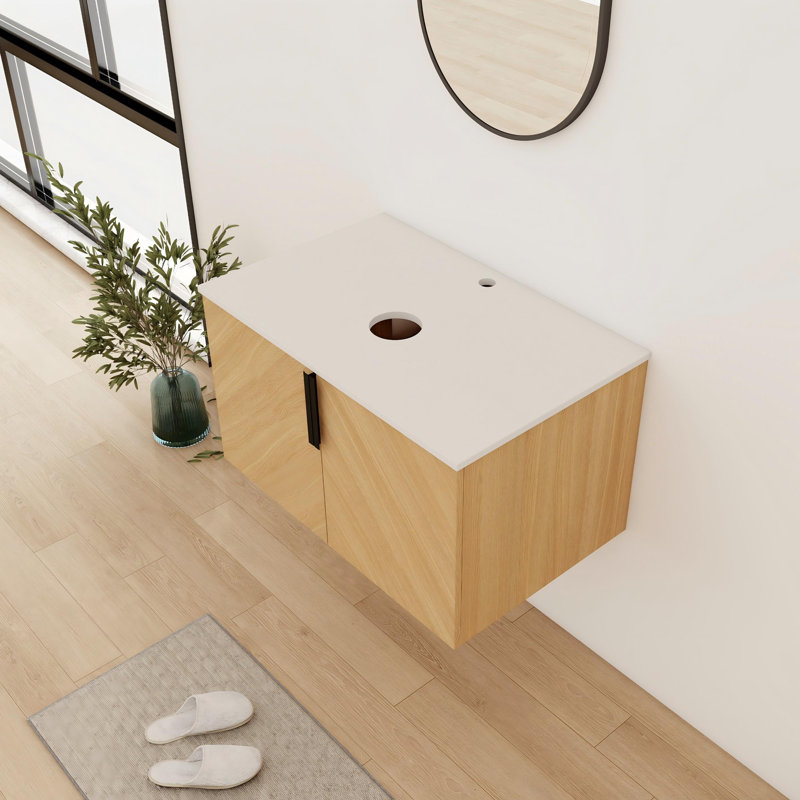 30" Wall-Mounted Bathroom Vanity  Base