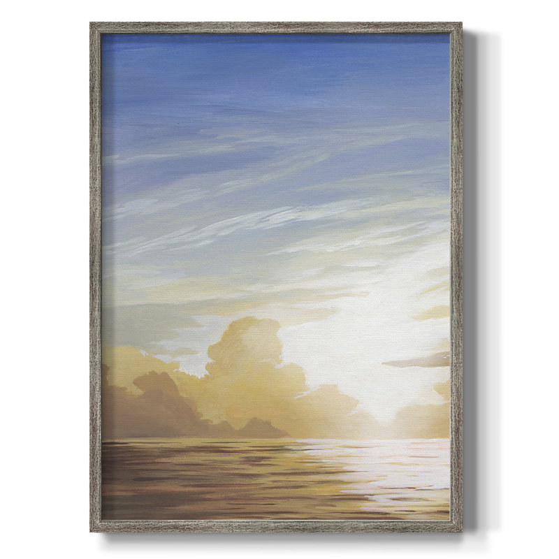 «Luminous Waters I», reproduction encadrée - bois massif, H 11 po x l 9 po