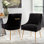Chaise d'appoint en velours Magallanes