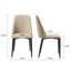 Chaises d'appoint modernes rembourrées, blanc cassé