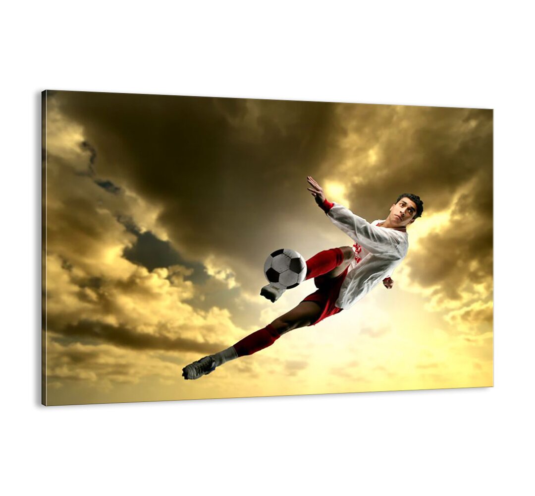 Football Sky" - Ungerahmter Kunstdruck auf Leinwand