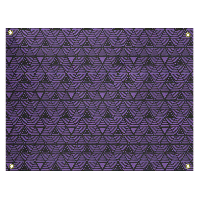 Tapisserie, H 26 po x l 36 po, Mauve / Noir