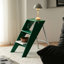 Home Folding Ladder Frame Indoor (Green)Multi-Functional Thick Folding Ladder Stool Simple Creative Anti-Slip Plastic Edge Table Ladder Frame