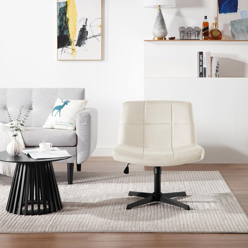 Noren Velvet Task Chair, Beige