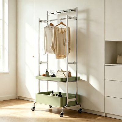 Modern Stainless Steel Hall Tree