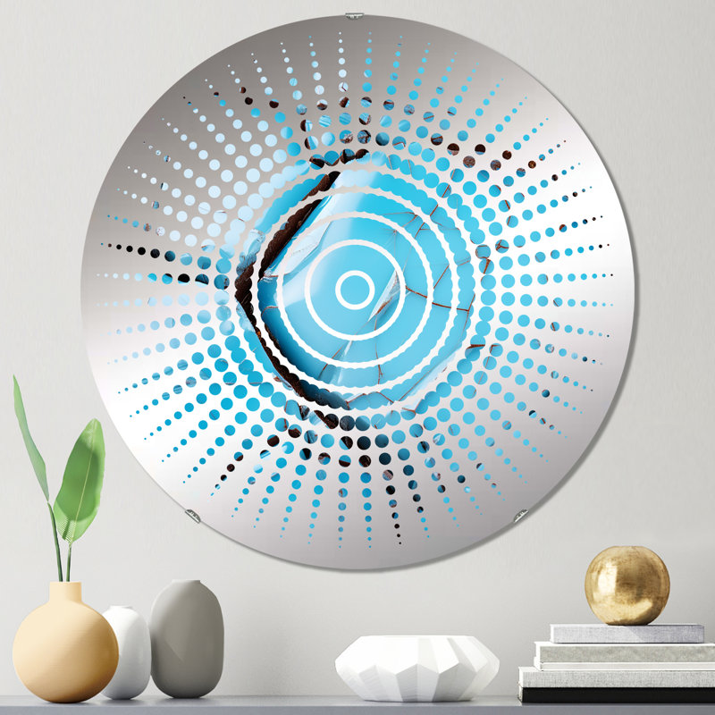 Aaryon - Miroir mural Sun Circles, 23,6 po x 23,6 po