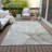 Alfonzo Machine-Washable Stain Resistant Abstract Area Rug-1813789784