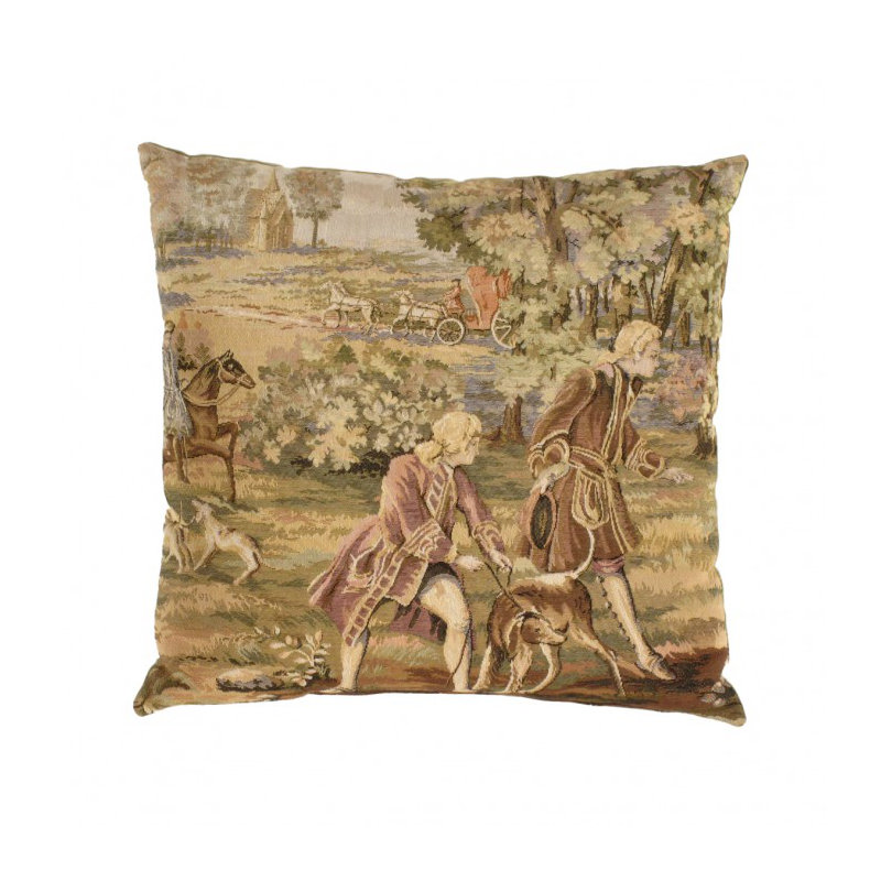 Square Pillow Cover & Insert, Brown