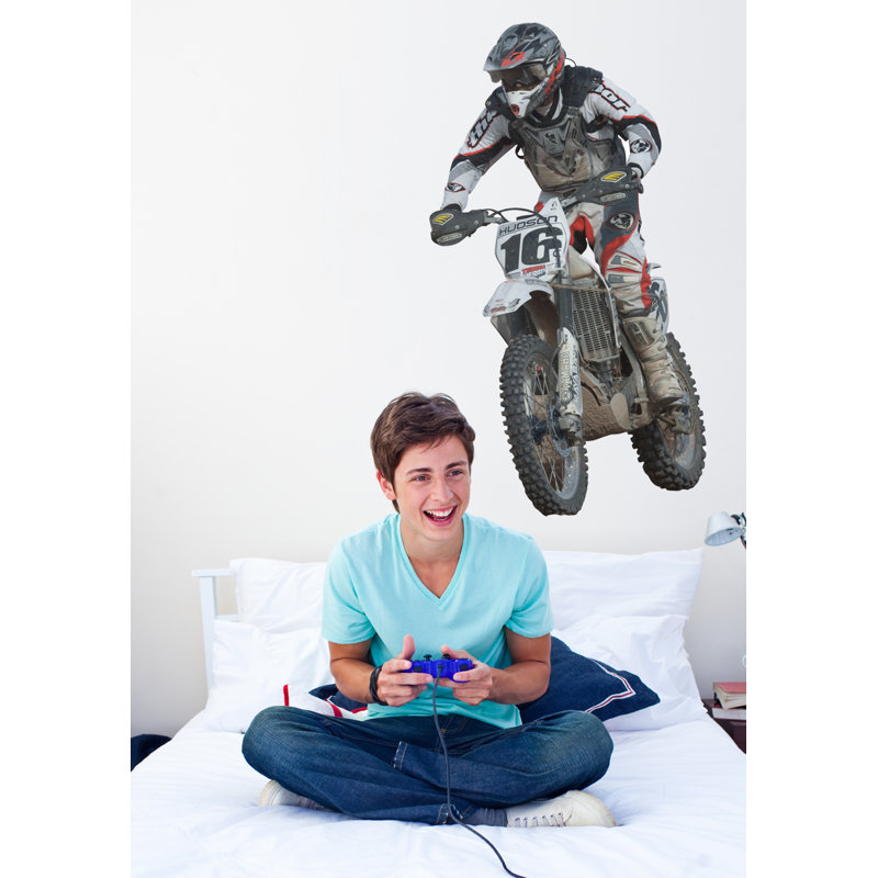Sports Non-Wall Damaging Wall Decal, 13.5" H x 24" W