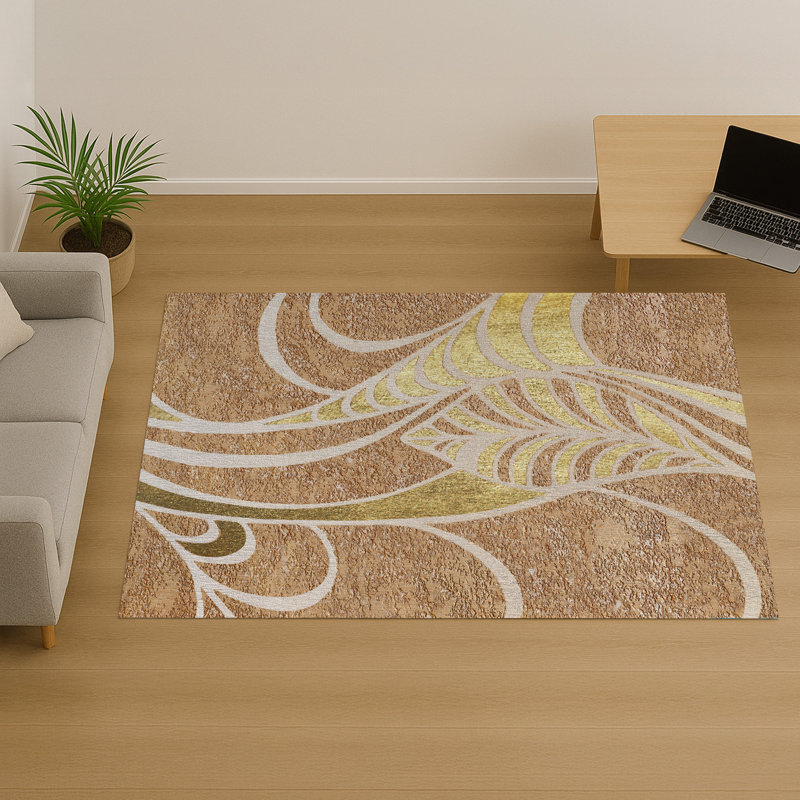 Geometric Area Rug, Runner 70 x 140 cm