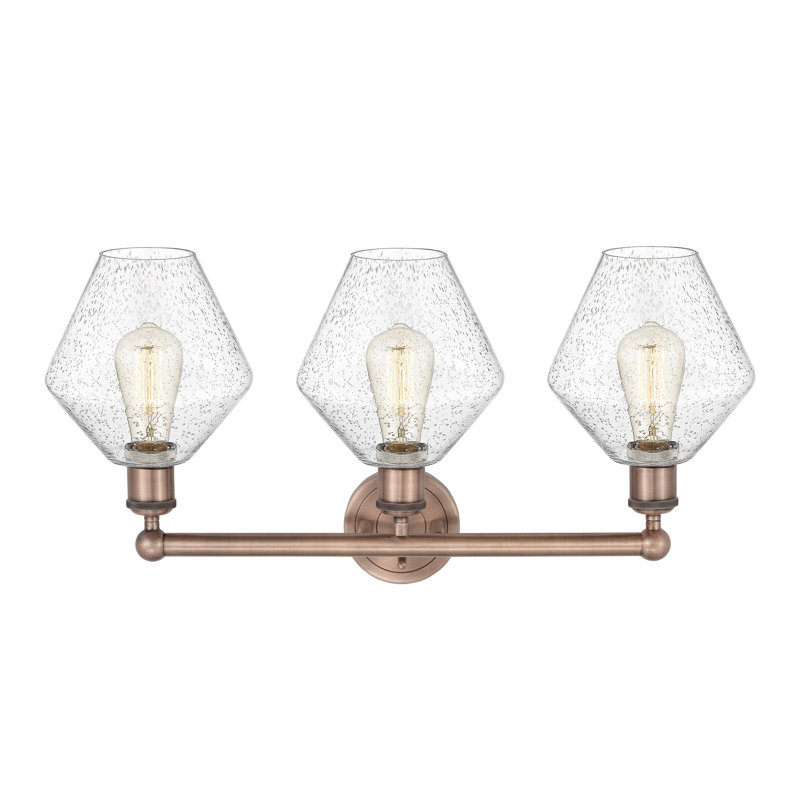 Éclairage pour meuble-lavabo à intensité variable 3 lumières Amylea, Cuivre antique