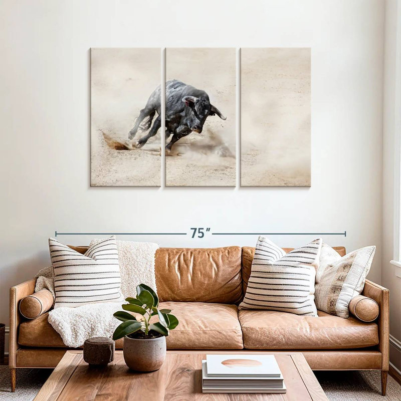 Charging Bull, 36" H x 57" W