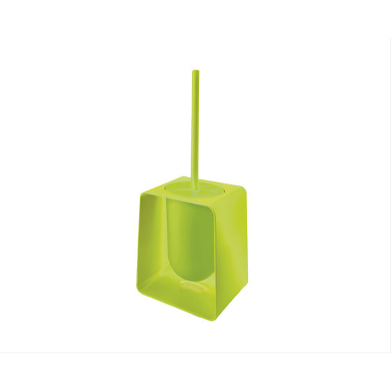 Zenith 13,5 po H Brosse de toilette et support autoportant, Vert