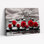 Art mural sur toile Gallery Wrap pour le salon, la chambre à coucher, le bureau ou le vestibule - Décoration murale décorative avec roses rouges