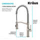 Sellette Pull Down Single Handle Kitchen Faucet
