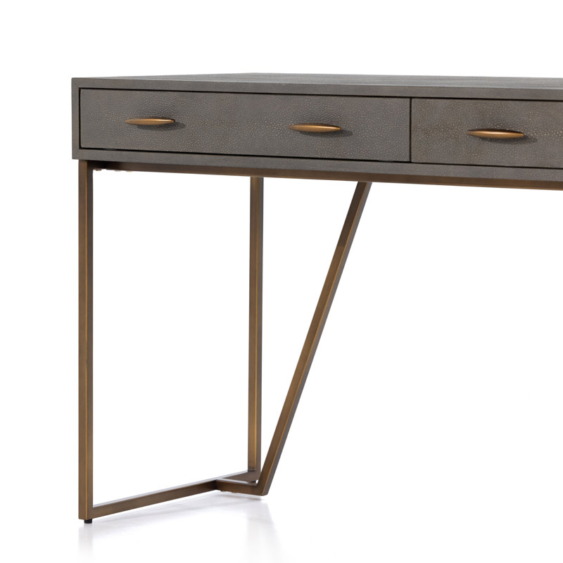 Shagreen Writing Desk, Gray Shagreen