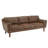 Hewett Tan Oxford Leather Sofa