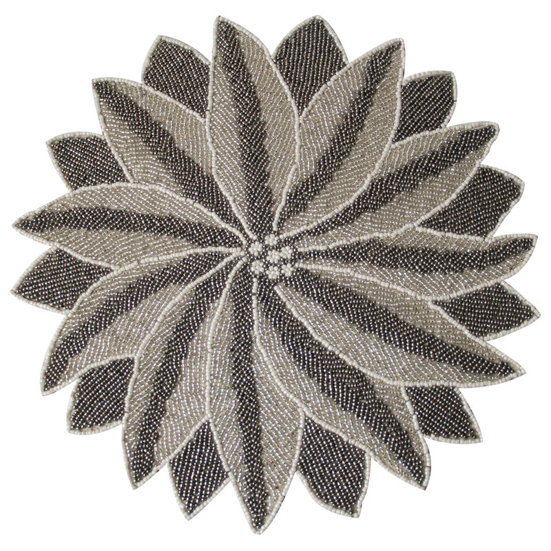 Ensemble de napperons de Noël Radial, Argent argent
