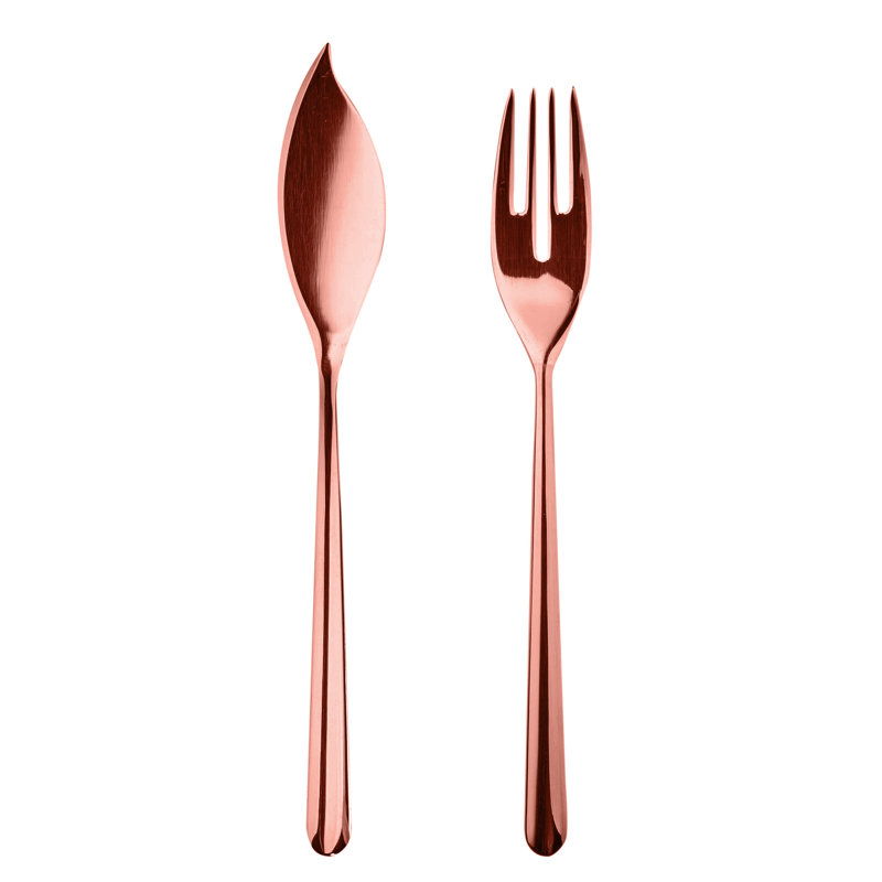 Ensemble de couverts Linea - 24 pièces - Bronze, Bronze