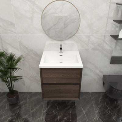 Ensemble de meuble-lavabo simple 23 po mural