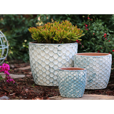 Tête d'œuf hexagonale Handthrown