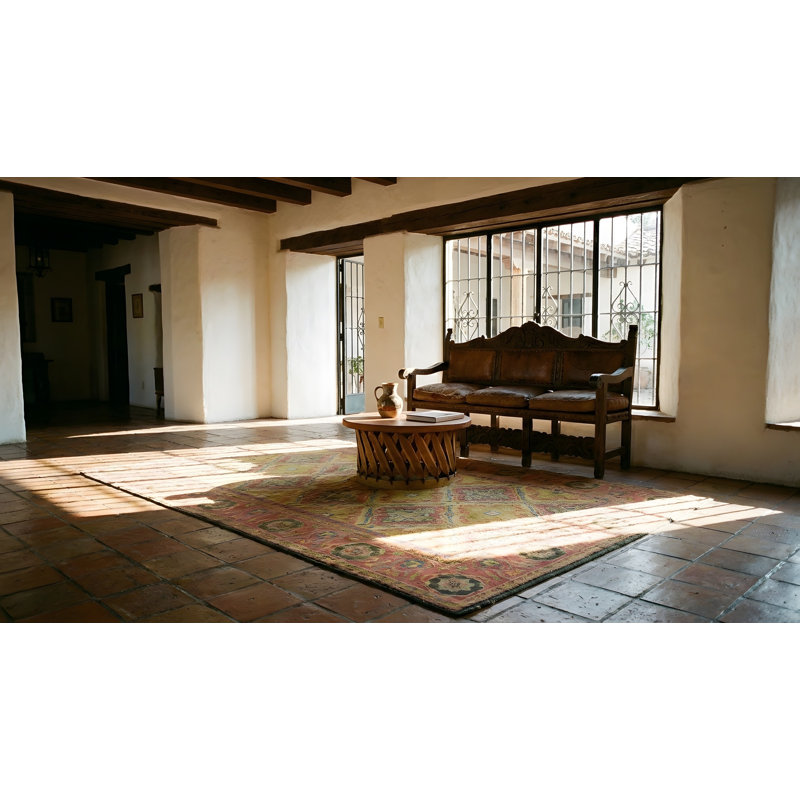 Tapis à motif géométrique antique en coton Patten