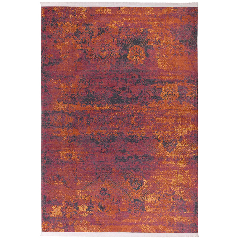 Tapis luxueux en velours, 5,9 x 9,5 pieds | 100% velours, hauteur de poils de 0,3 pouce | Dessous antidérapant, lavable à la machine, texture chenille, impression numérique | Idéal pour le salon, la chambre à coucher et la décoration intérieure