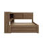 Lit de jour double en bois avec rangement intégré, éclairage USB / DEL et cadre de lit à deux tiroirs-306126843