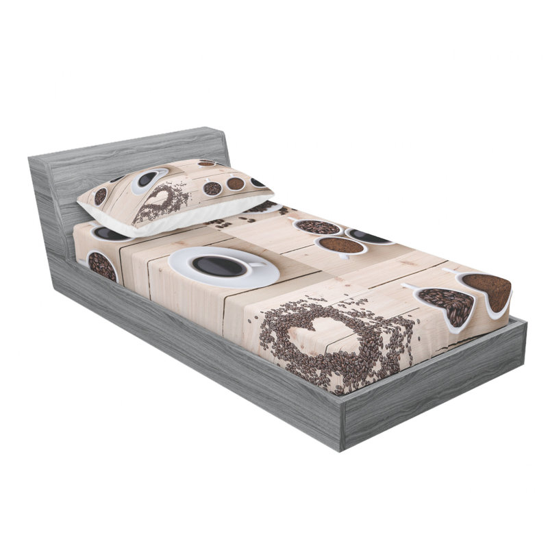 Microfiber Sheet Set, Twin Sheet Set with Fitted Sheet