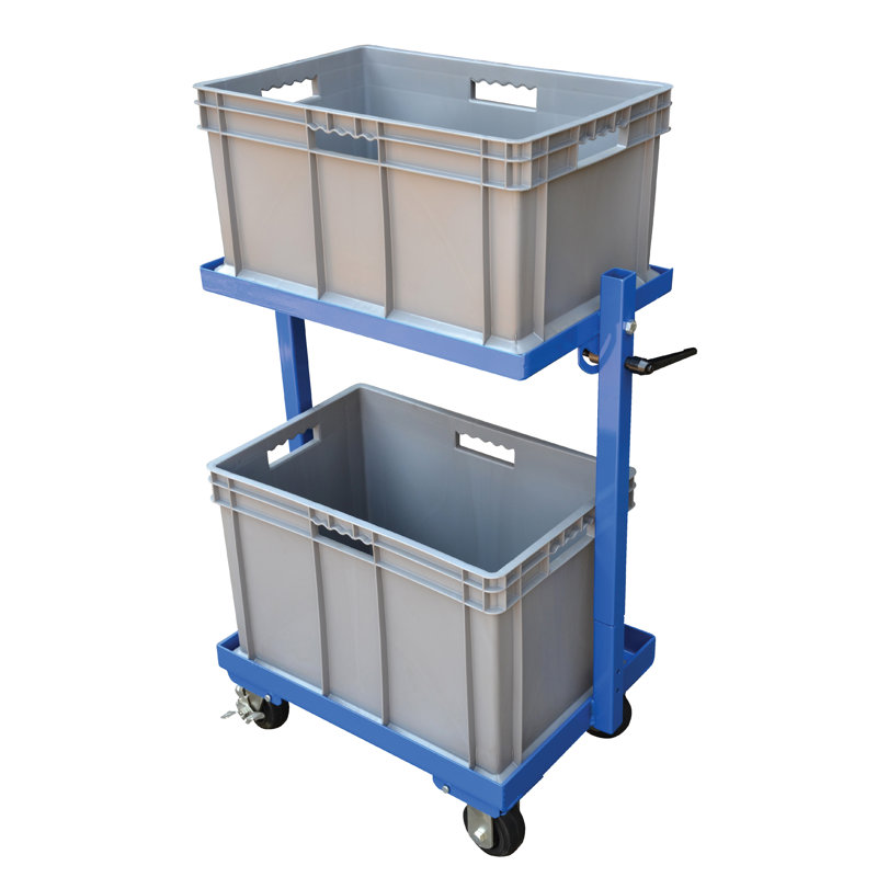 Chariot utilitaire multi-niveaux 1 tablette 2 paniers 200 lb