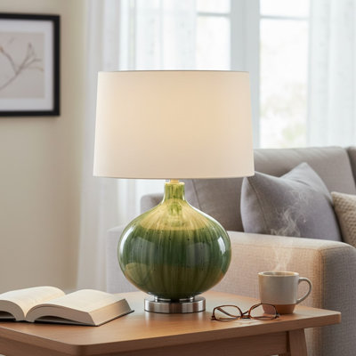 Green Ceramic Table Lamp