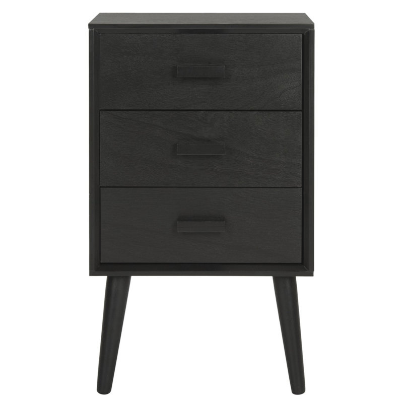 Élégante commode d'appoint Coulanges, Noir