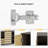 Buffet Sideboard Cabinet, Kitchen Storage Cabinet With 2 Drawers And 3 Doors-1030019536