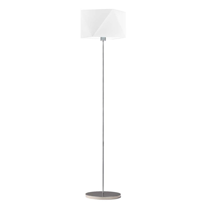 Ayanle 160cm Traditional Floor Lamp, White, Silver