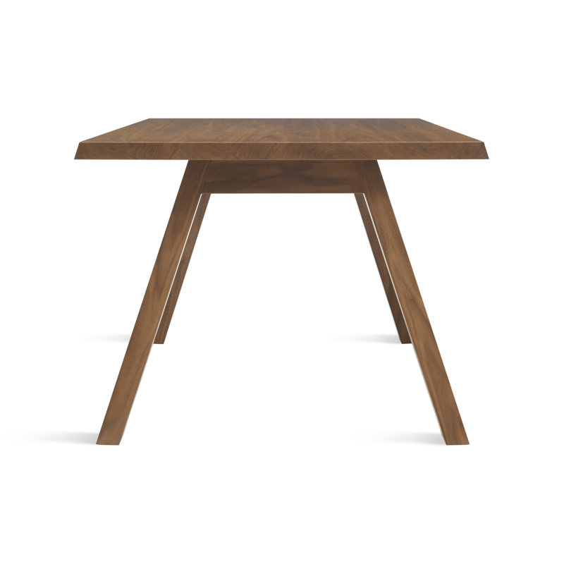 A Walk In The Park Solid Wood Dining Table, Walnut, 38" W x 90" L