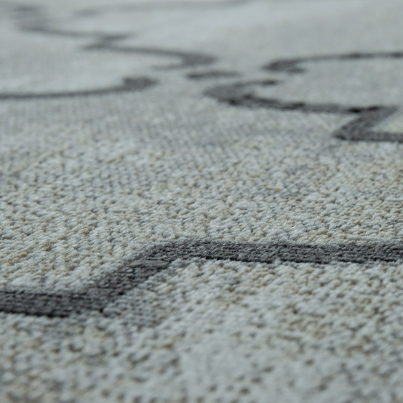 Tapis intérieur / extérieur bleu Keiu, Rectangle 2 pi x 3 pi 3 po