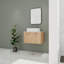 Meuble-lavabo mural simple 30 po avec comptoir en céramique