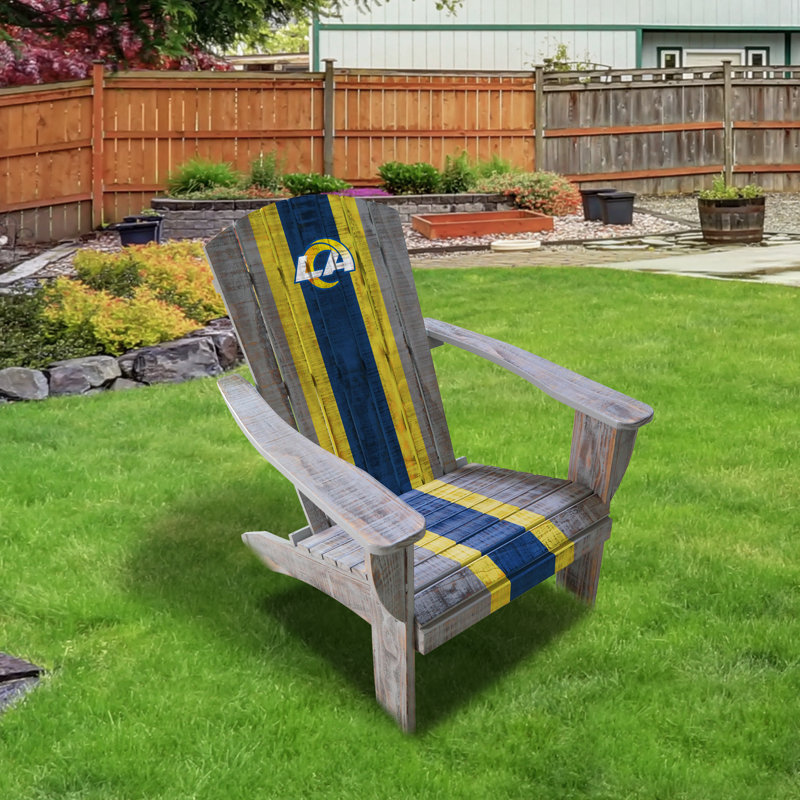 NFL Wood Adirondack Chair, Los Angeles Rams