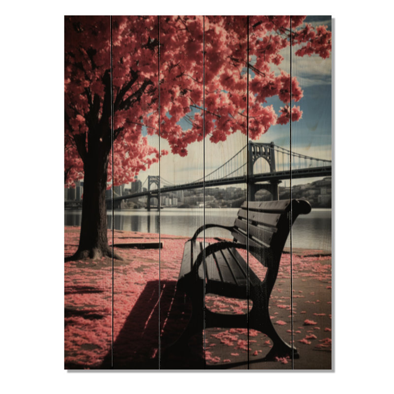Pittsburgh, magnifique paysage urbain sur bois, H 20 po x l 10 po x P 0,78 po
