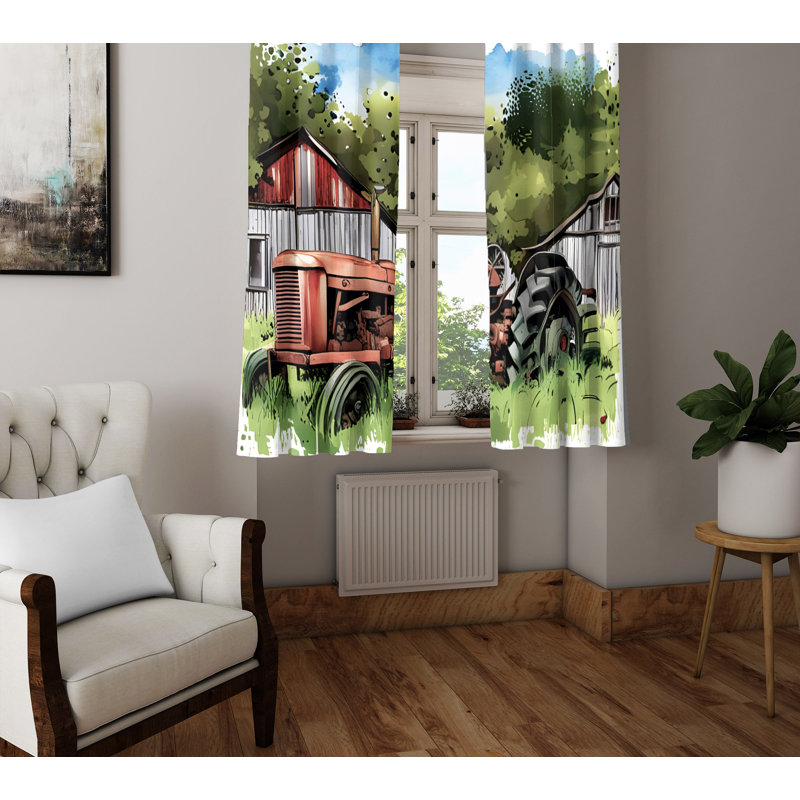 Paire de rideaux semi-transparents Darval, L 20 po x L 61 po