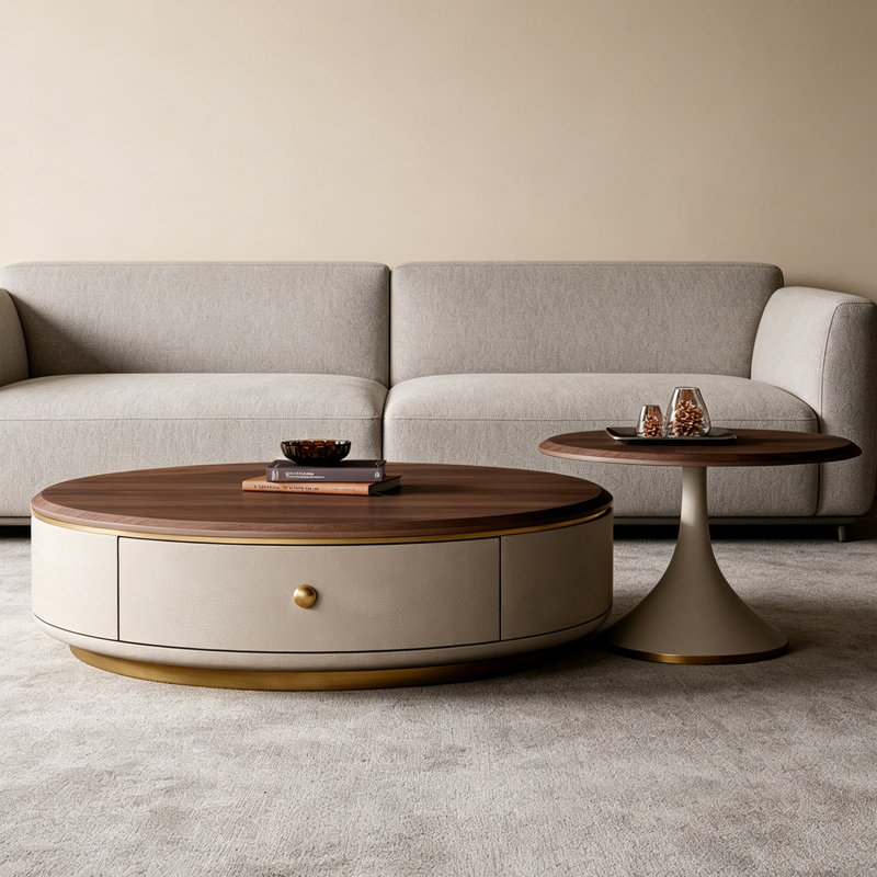 Table basse Luxury, H 15,7 po x L 31,5 po x l 31,5 po
