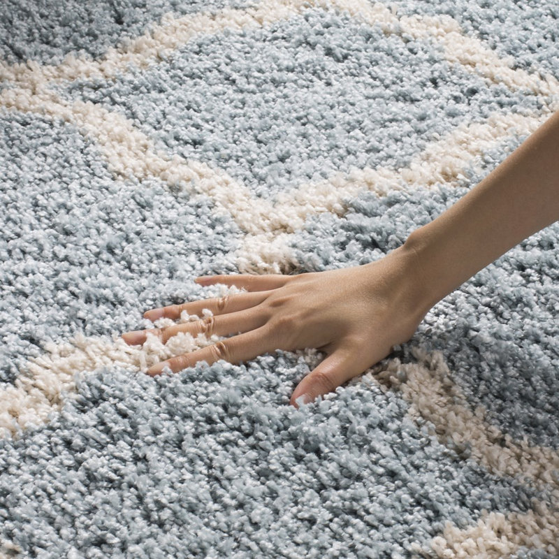 Baret Geometric Hand Woven Area Rug, Rectangle 155 x 229 cm